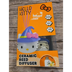 Sanrio Halloween Witch Hello Kitty Ceramic Reed Diffuser(Vanilla Scent)NIB (054)
